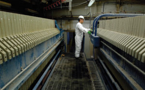 working a filter press